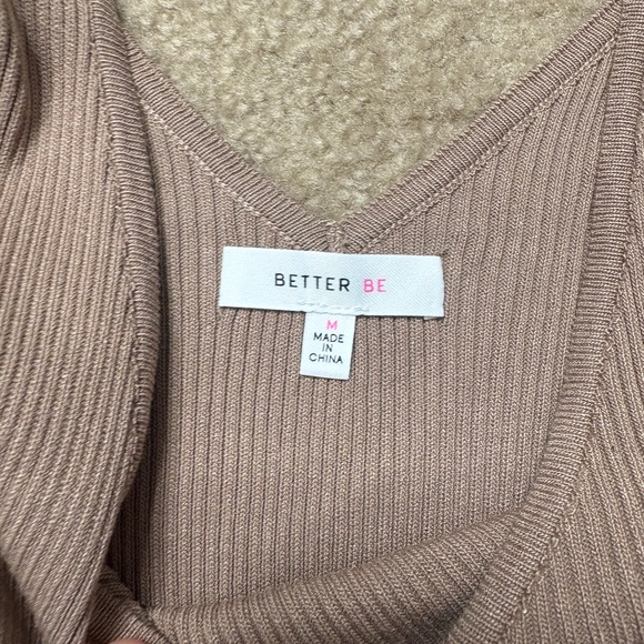 Tan Ribbed V Neck Maxi Dress - Picture 7 of 7